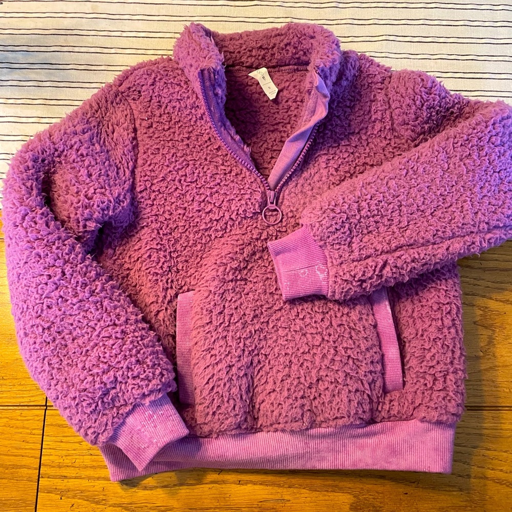 Ideology Sherpa Quarter-Zip Pullover (Little Girl’s)
